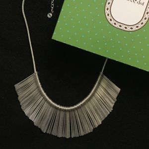 Stella and Dot Essential Fringe Necklace, Silver